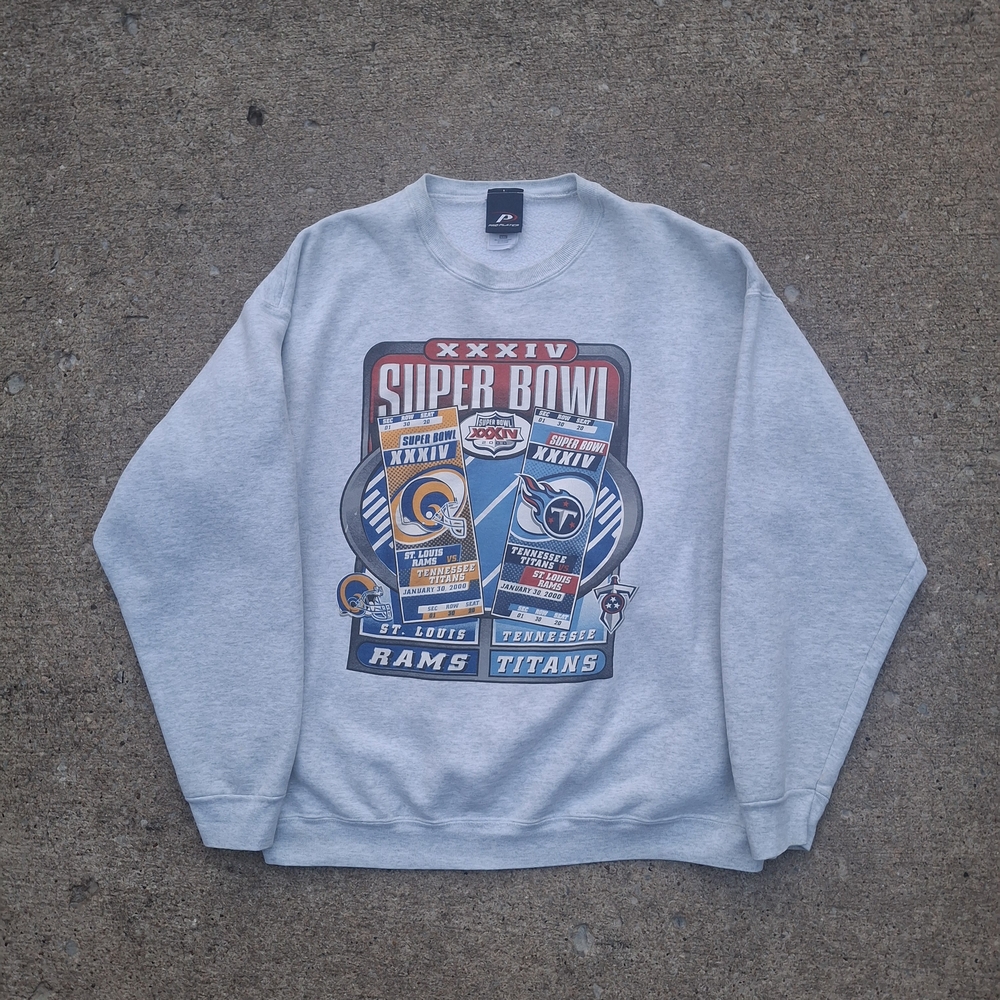 Vintage 2000's Pro Player Superbowl XXXIV Crewneck Sweater